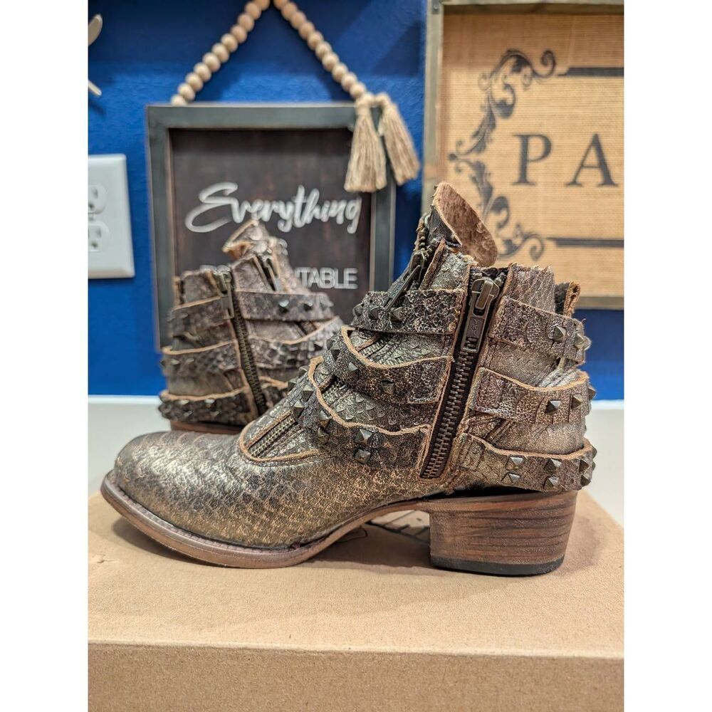 RARE Freebird by Steven Truth Brown Multi Women's 8 w/ Original Box EUC - Picture 7 of 11